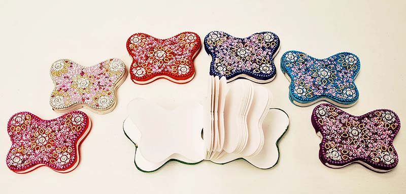 AGENDA MARIPOSA BRILLO 9X6 CM