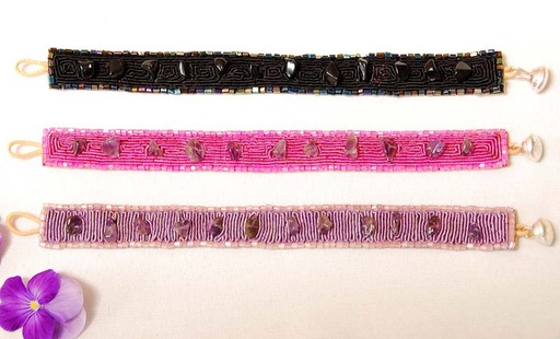 [0575624] PULSERA CUENTAS C/PIEDRAS