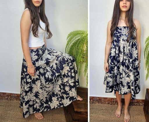 [4575161] FALDA ALGODON BLOCKPRINT 161