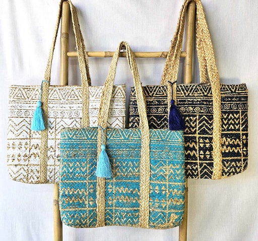 [4075744] BOLSO YUTE AFRICA PRINT 40X36