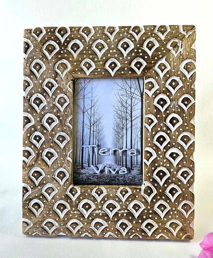 [9275419] PORTAFOTO MAD TALLADA ESCAMAS