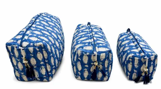 [4075520] SET 3 BOLSOS COSMETICO ALG 520