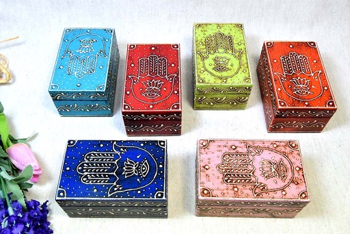 [9075525] CAJA RECT HAMSA MAD COL 10X6CM