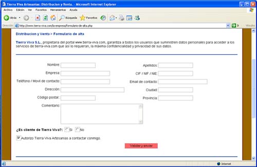 Formulario de Entrada