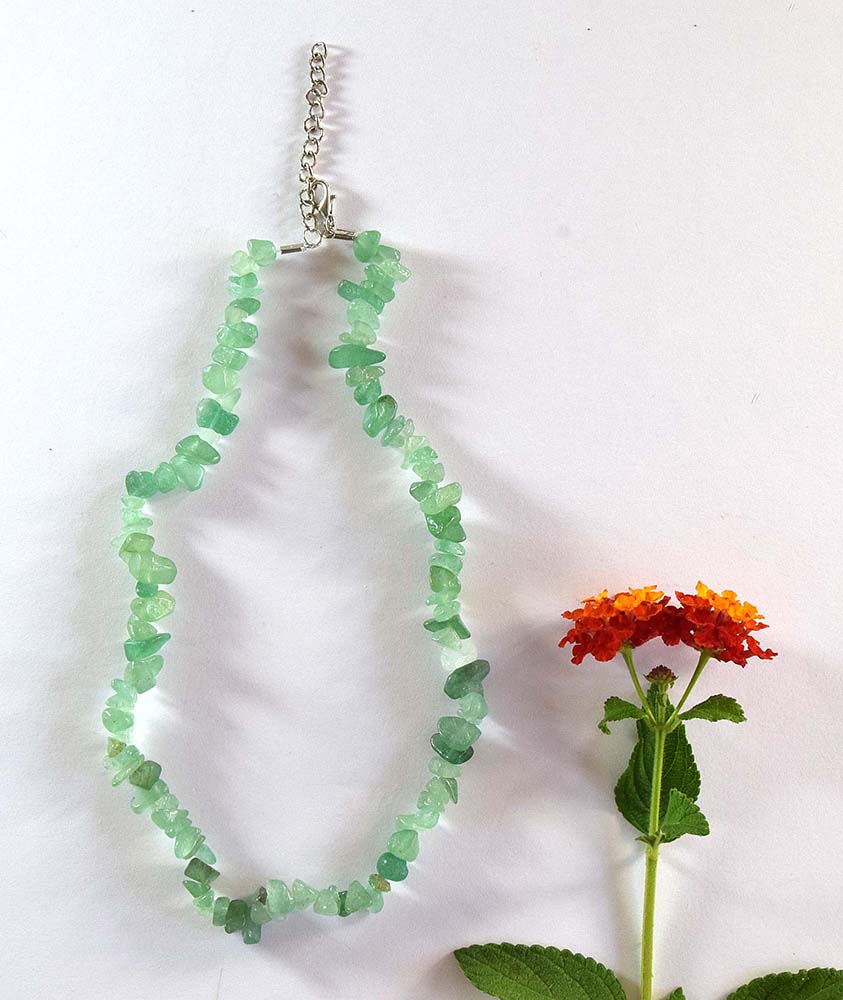 COLLIER PIEDRAS VENTURINA M 053
