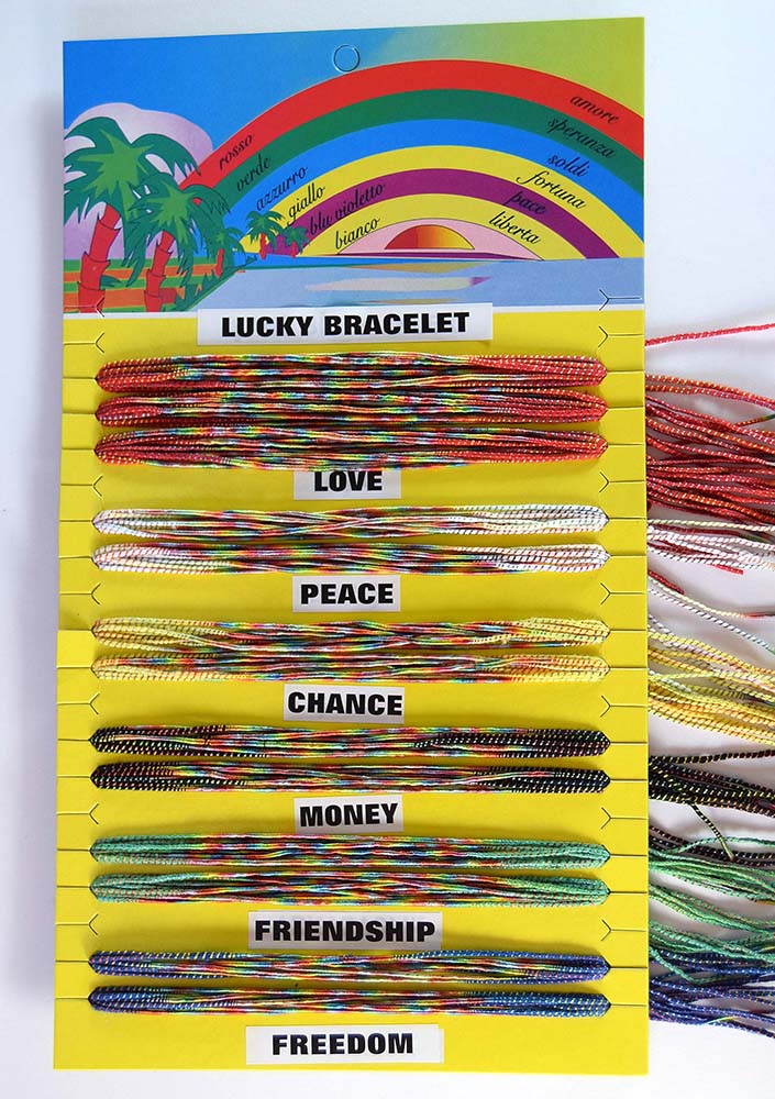 CONJUNTO DE 100 PULSEIRA DE LA VIDA ALGODÃO