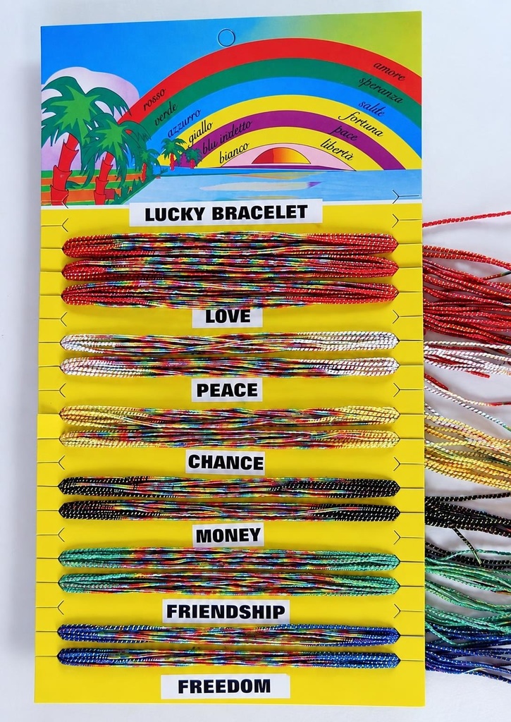 SET OF 100 BRACELET DE LA VIDA COTTON