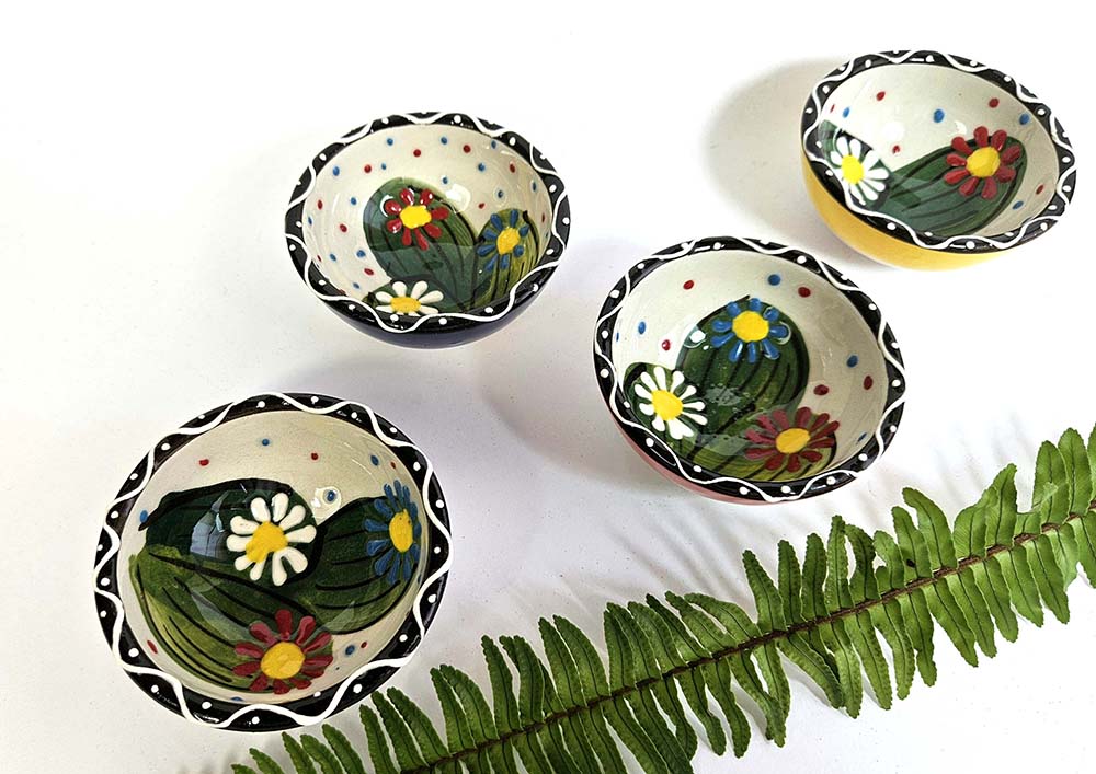 BOWL CERAMIC CACTUS P 8 CM