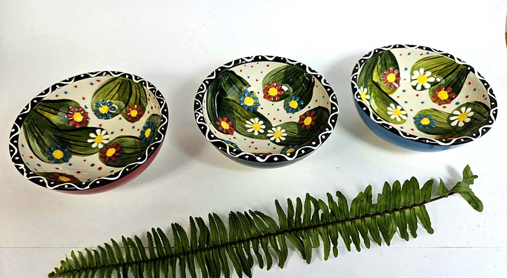 BOWL CERAMIC CACTUS M 12 CM