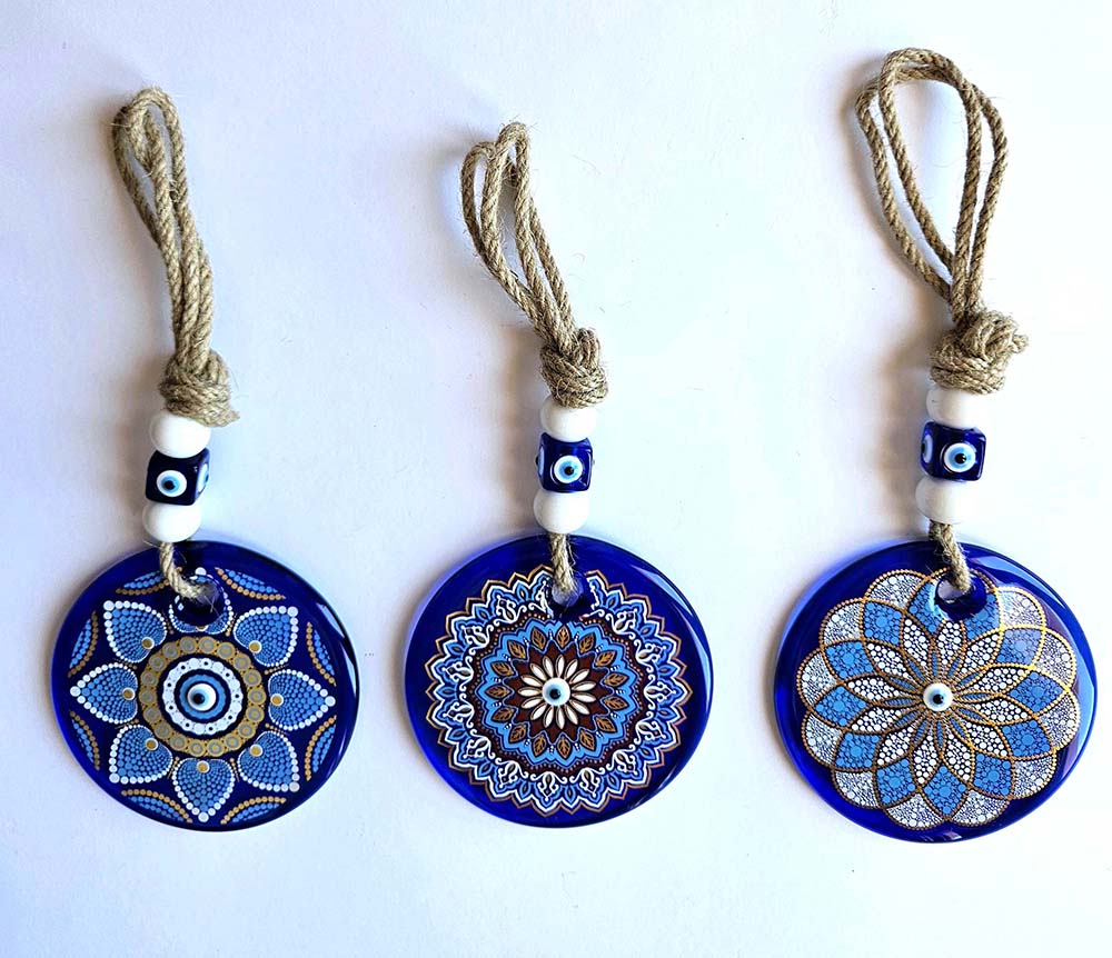 PENDENTIF ŒIL TURC MANDALA