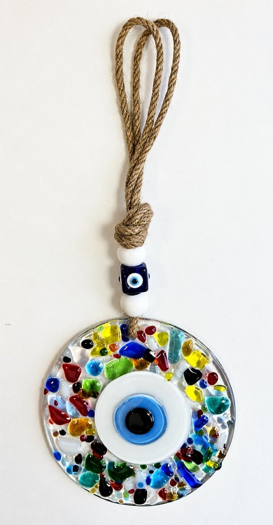 COLGANTE OJO TURCO VIDRIO MULTI