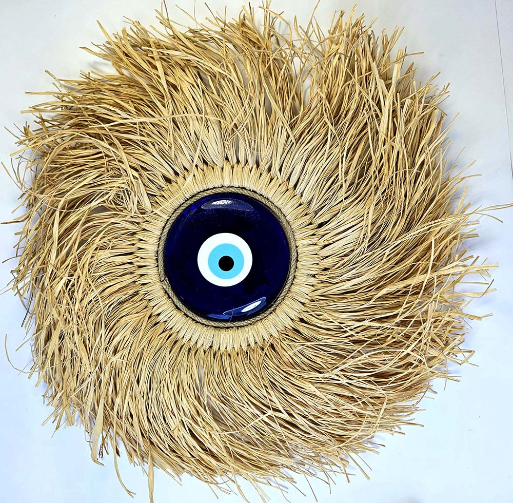 COLGANTE OJO TURCO RAFIA RED