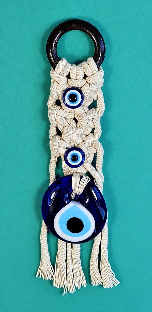 COLGANTE OJO TURCO MACRAMÉ