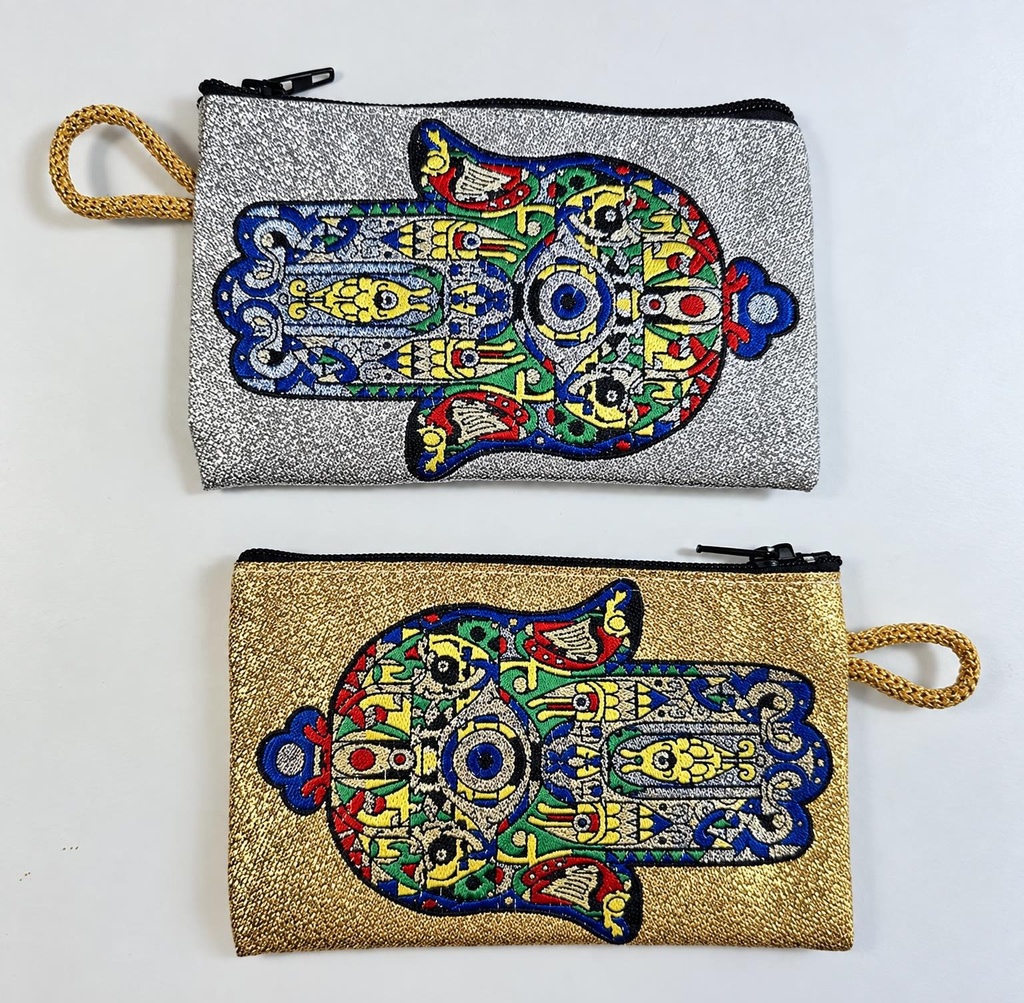 PORTA-MOEDAS HAMSA BRILLO 11X7 CM