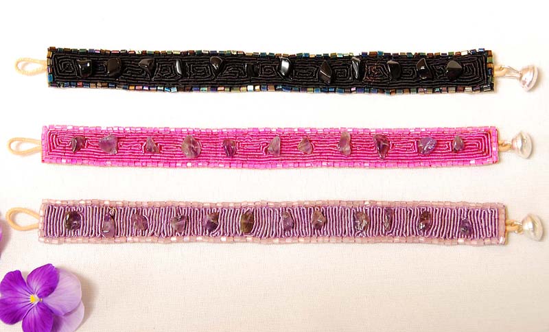 BRACCIALE CUENTAS C/PIEDRAS