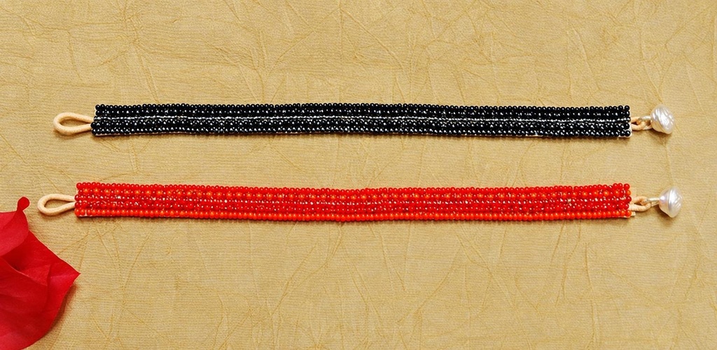 PULSERA ALGODÓN CON CUENTAS MODELO 626