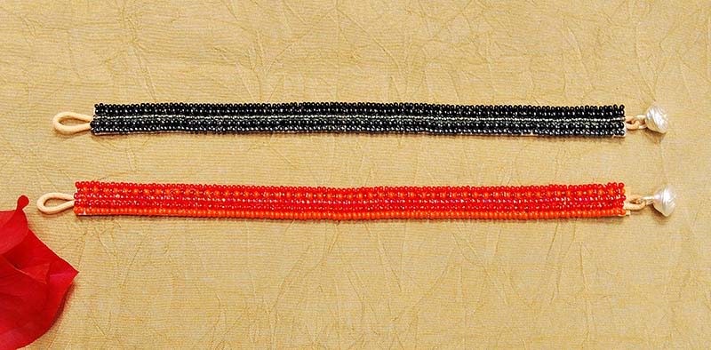 PULSERA ALGODÓN CON CUENTAS MODELO 626