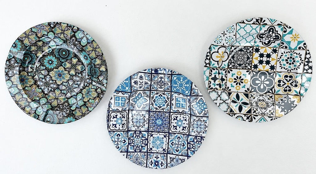 CENDRIER MÉTAL MOSAÏQUE 14 CM