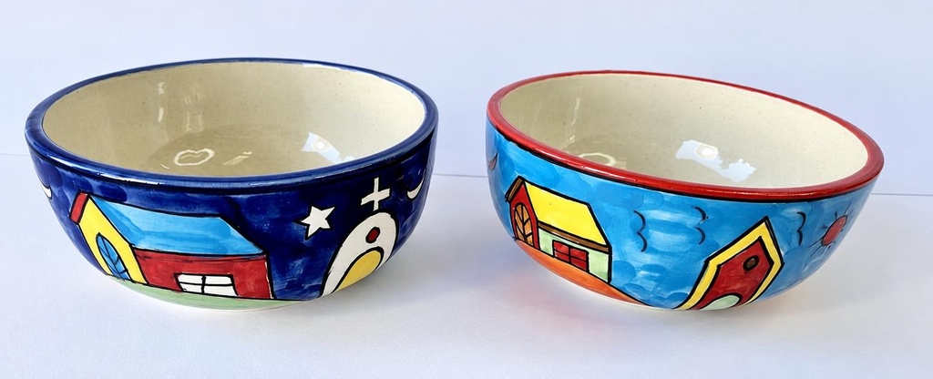 CUENCO CERÁMICA CASAS 14 CM