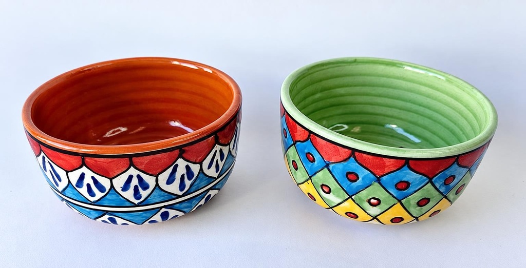 BOL CÉRAMIQUE PEINTE 9 CM M-607