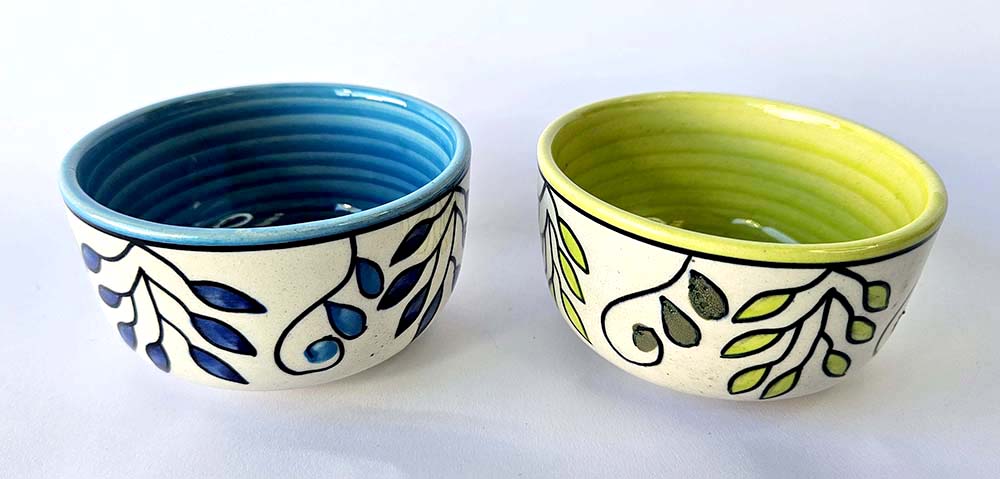 CUENCO CERÁMICA PINTADA 9 CM M-609