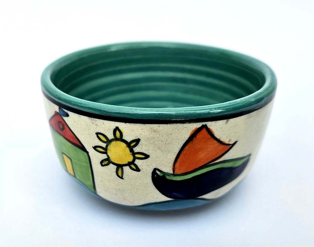 BOL CÉRAMIQUE PEINTE 9 CM M-611