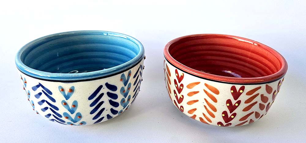 TIGELA CERÂMICA PINTADA 9 CM M-613