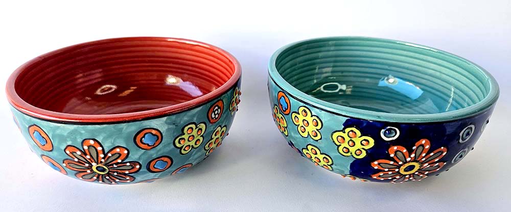 BOL CÉRAMIQUE PEINTE 14 CM M-614