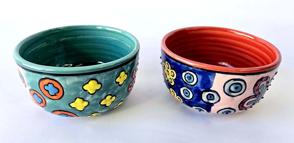 CUENCO CERÁMICA PINTADA 9 CM M-615