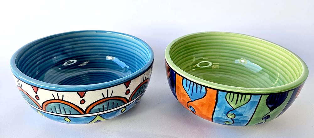 CUENCO CERÁMICA PINTADA 14 CM M-616