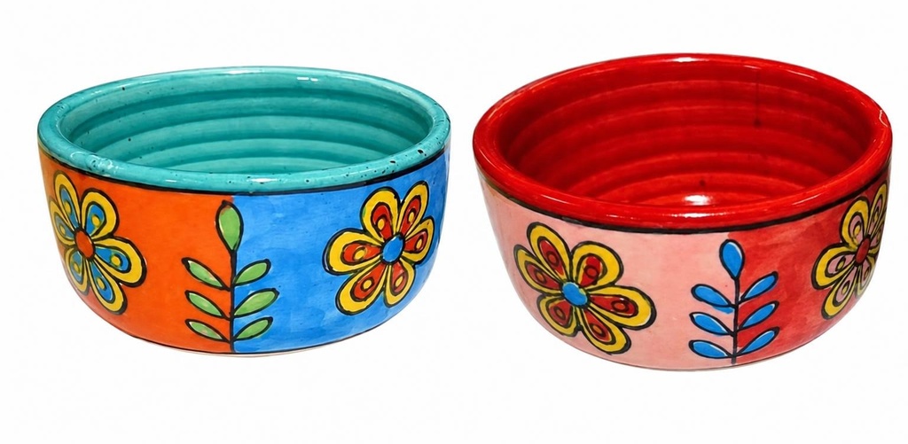 BOWL CERAMIC PAINTED 9 CM M-625
