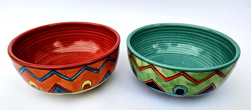 TIGELA CERÂMICA PINTADA 14 CM M-630