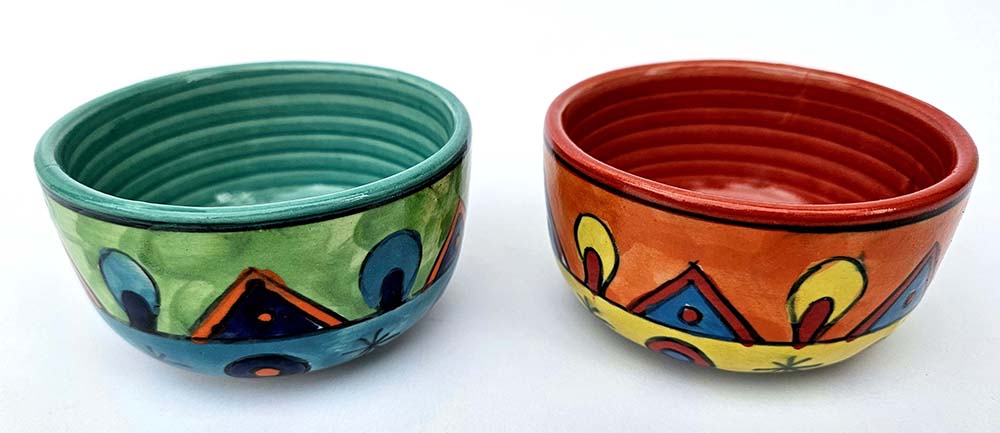 TIGELA CERÂMICA PINTADA 9 CM M-631