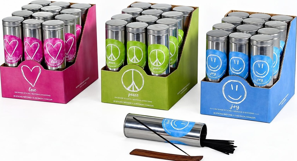 TUBO 30 VARILLAS 14CM+INCENS JOY