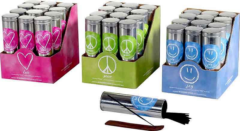 TUBO 30 VARILLAS 14CM+INCENS JOY