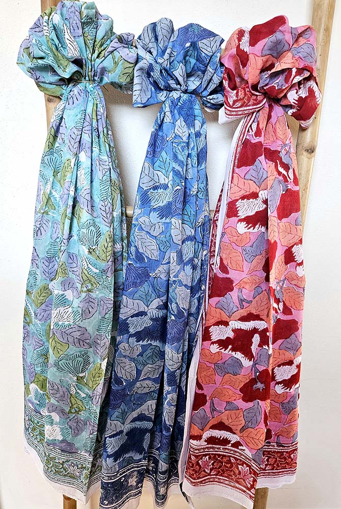 PAREO COTONE STAMPA A BLOCCHI180X110 Nº43