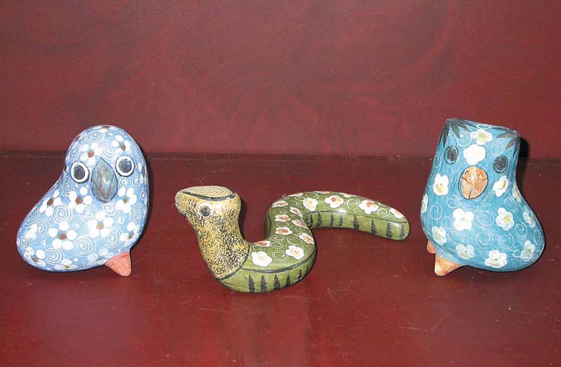 ANIMALE CERAMICA BRUNITA FIORE 13 CM