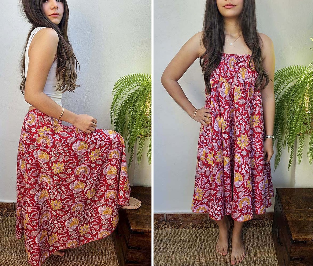 FALDA COTTON BLOCKPRINT 160