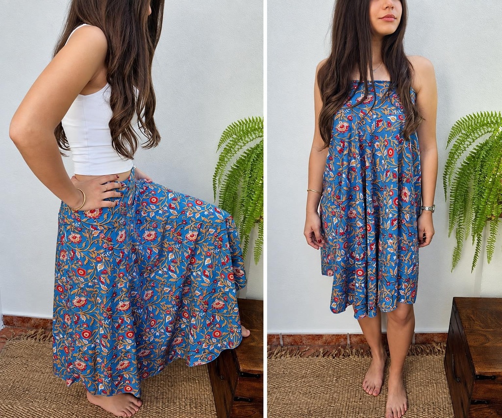 FALDA COTONE BLOCKPRINT 162