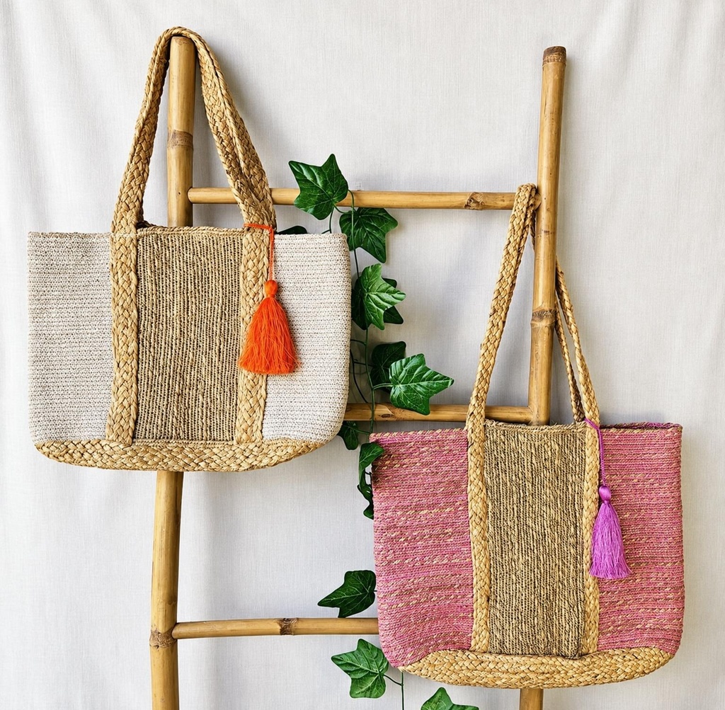 BOLSO DE YUTE-SEDA 40X30 MODELO 738