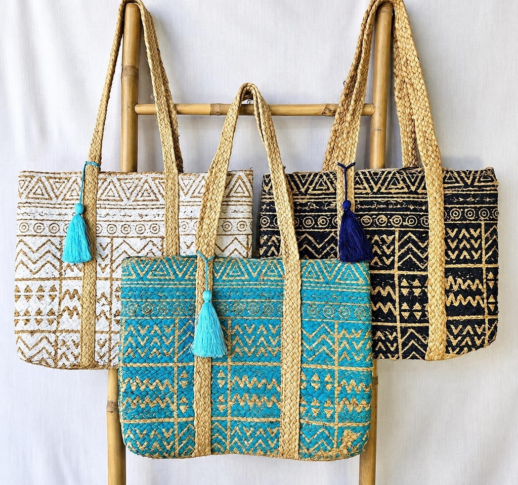 BORSA DE IUTA ÁFRICA PRINT 40X36