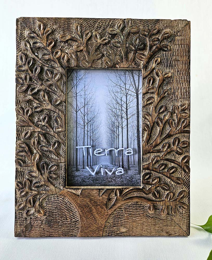 CADRE PHOTO BOIS SCULPTÉE ARBRE VI