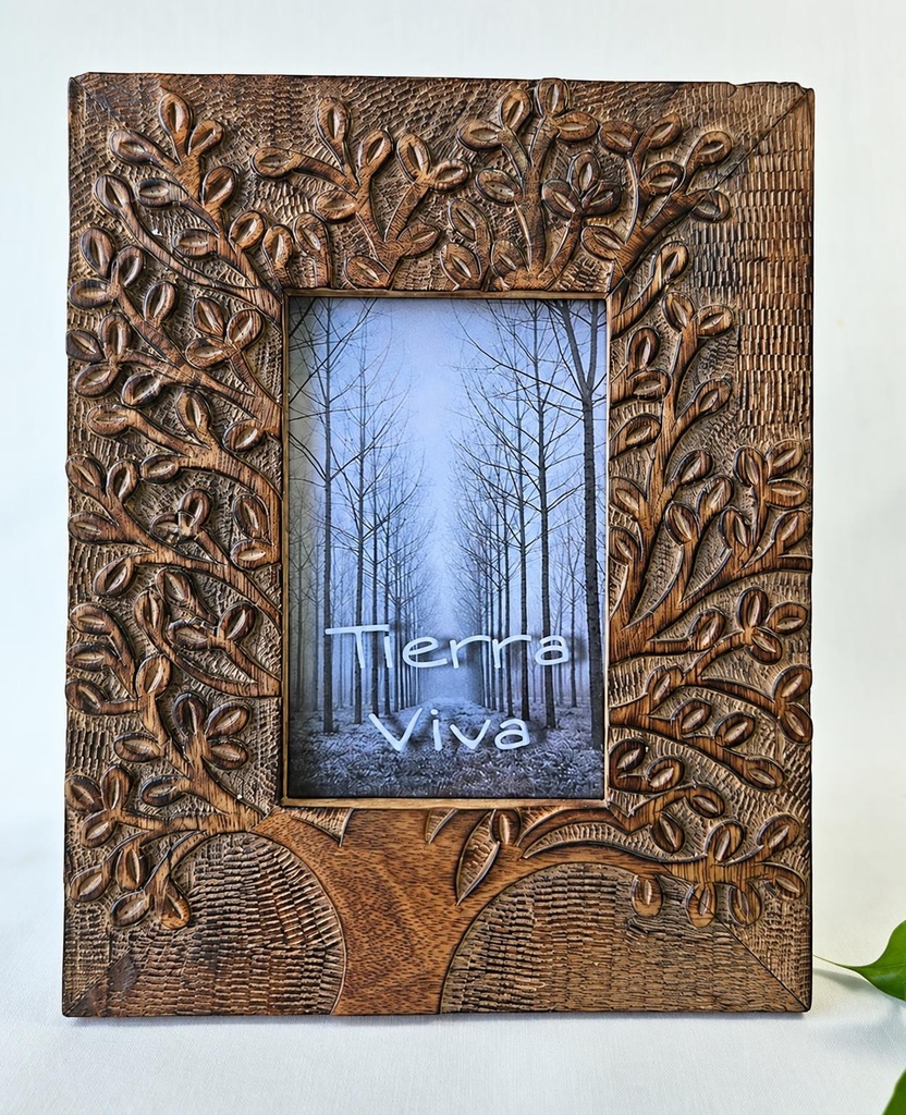 PORTAFOTO LEGNO INTAGLIATA ALBERO VI