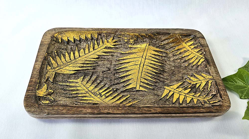 VASSOIO MINI LEGNO PALMA 25X15