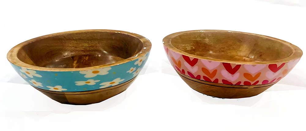 BOWL WOOD AND RESIN HIPPIE 20X7 M