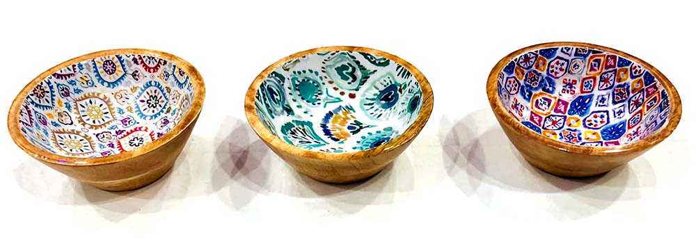 TIGELA MADEIRA E RESINA GEOMET 12X5 P