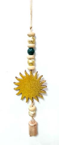 TIRA SOL MADERA DORADO 45 CM