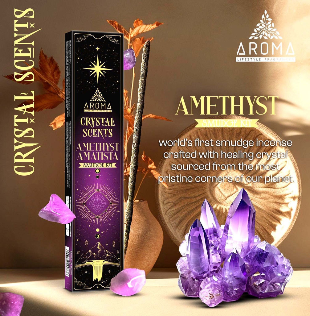 INCENSO AROMA CRYSTAL AMATIST