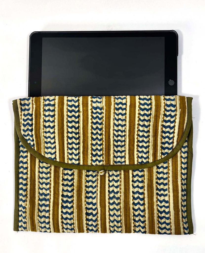 ESTUCHE TABLET COTONE STAMPA A BLOCCHI 21X29