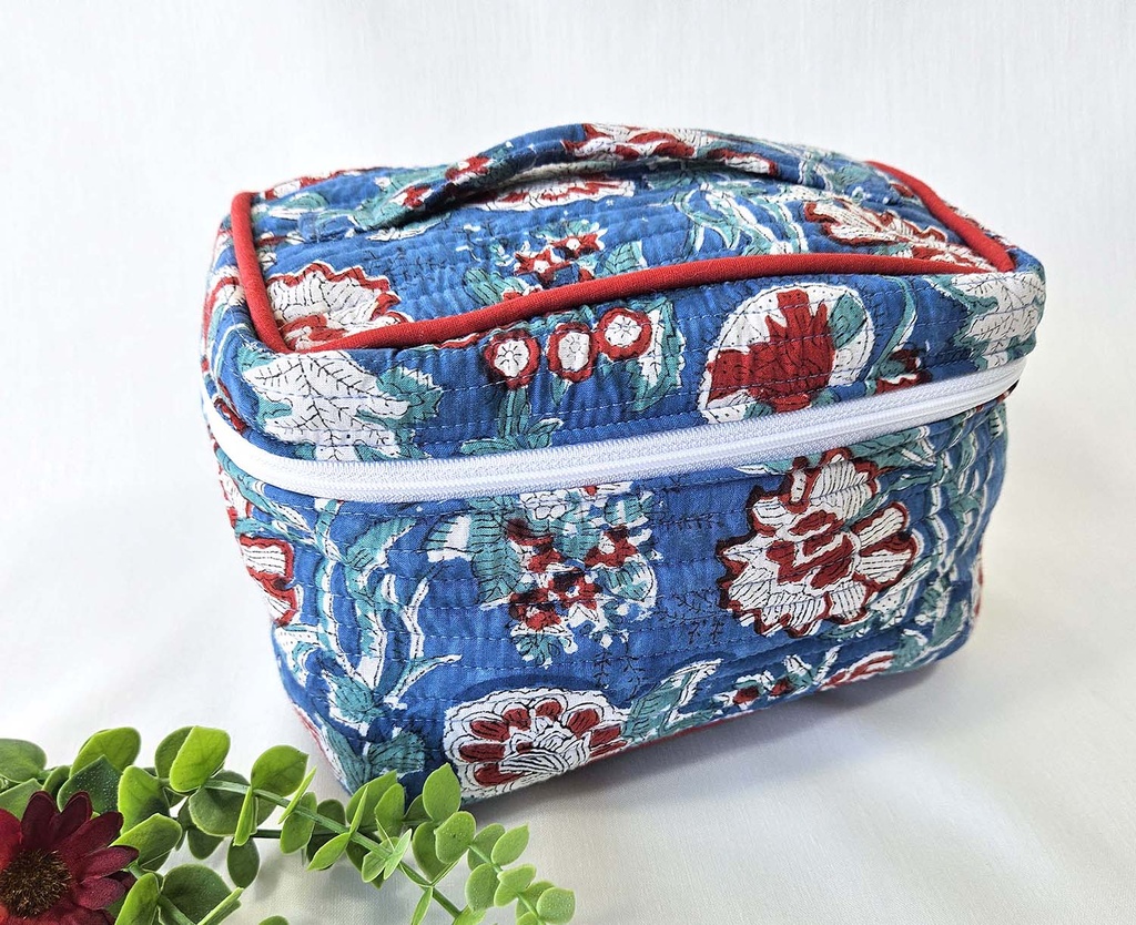 NECESER ALGODÃO ESTAMPA A BLOCO 23X13X14